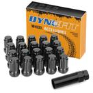 Conjunto de nozes pretas Nuts Dynofit M12x1.25, 20 unidades e 3,5 cm