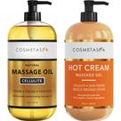 Conjunto de óleo de massagem e creme quente Cosmetasa Cellulite 260mL Conjunto de óleo de massagem e creme quente Cosmetasa Cellulite 260mL