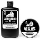 Conjunto de óleo de tábua de corte e cera de madeira Óleo de morsa 240ml/90ml