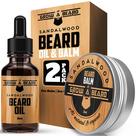 Conjunto de óleo e bálsamo para barba Grow Alpha Beard Sandalwood & Citrus
