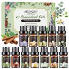 Conjunto de óleos essenciais Aeshory 12x5ml Kit de aromaterapia
