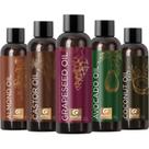 Conjunto de óleos transportadores Maple Holistics, amêndoa pura, coco e abacate