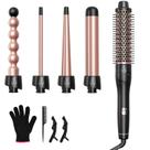 Conjunto de Onduladores Lopeie 5 em 1 - Com Escova e 4 Barris