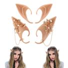 Conjunto de orelhas de elfo Yolev Elf Ears com piercings