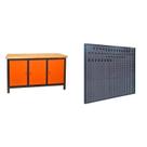 Conjunto de Organização Profissional 1 Bancada Aberta 150cm 1 Painel para Ferramentas em Aço Presto Conjunto de Organização Profissional 1 Bancada Aberta 150cm 1 Painel para Ferramentas em Aço Presto