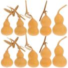 Conjunto de ornamentos de cabaça BESPORTBLE Mini cabaça natural de 10 peças