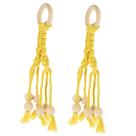 Conjunto de ornamentos suspensos STOBAZA Banana Macramê e Rede de Frutas