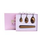 Conjunto De Ovos Yoni De Jade Natural 4 Peças, Ferramentas De Massagem Para Exercícios De Kegel Para