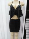 Conjunto de paete top e mini saia tam unico