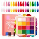 Conjunto de paletas de pigmento em pó para unhas U-Shine em 16 cores Conjunto de paletas de pigmento em pó para unhas U-Shine em 16 cores