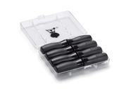 Conjunto de palhetas de milho Weber Original Black com 8 palhetas e estojo