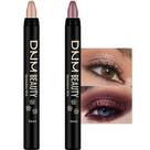 Conjunto de palitos de sombra em creme evpct à prova d'água para olhos, 2 unidades
