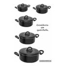 Conjunto De Panela Caçarola Antiaderente Teflon 5 Pç Fortlar