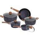 Conjunto de panelas 5 pçs com fundo de indução black - CASA AMBIENTE