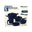 Conjunto de Panelas 5 peças Antiaderente Fort-Lar