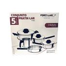 Conjunto de Panelas 5 peças Polida Pratik Fort-Lar