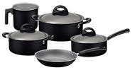 Conjunto De Panelas 5pc Antiaderente Preto Tramontina