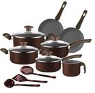 Conjunto de Panelas Antiaderente 10 Peças Marpal Belga Chocolate