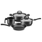 Conjunto De Panelas Antiaderente Safira 4 Peças Grafite Mta