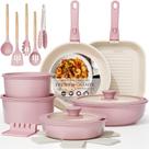Conjunto de Panelas Astercook 23 Peças Antiaderente Cerâmica Rosa Conjunto de Panelas Astercook 23 Peças Antiaderente Cerâmica Rosa