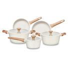 Conjunto de Panelas Branco Antiaderente MTA 5 Peças Titanium