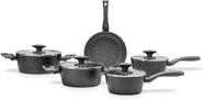Conjunto de Panelas Brinox 5pcs Ceramic Life Orion Preto com Fundo de Indução
