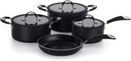 Conjunto de Panelas Caçarola 04 Peças Dom Preto Multiflon