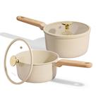 Conjunto de Panelas CAROTE de 1,6Qt e 3,0Qt com Tampa, Cerâmica Antiaderente, Não Tóxico, Alça que Não Esquenta, Panelas Pequenas para Cozinha, Fácil de Limpar, Compatível com Indução, Livre de PFOA Conjunto de Panelas CAROTE de 1,6Qt e 3,0Qt com Tampa, Cerâmica Antiaderente, Não Tóxico, Alça que Não Esquenta, Panelas Pequenas para Cozinha, Fácil de Limpar, Compatível com Indução, Livre de PFOA