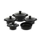 Conjunto de Panelas Ceraflame Duo Smart 5 Peças Preto