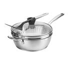 Conjunto de Panelas Cuisinart Preferred - 4 Peças em Aço Inoxidável