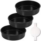 Conjunto de panelas de bolo HIWARE de 8 polegadas redondas (20 cm) em aço carbono antiaderente