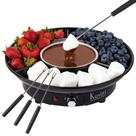 Conjunto de panelas de fondue Kusini Electric Chocolate com controle de temperatura