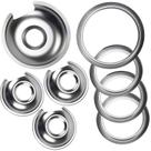 Conjunto de panelas de gotejamento com queimador de fogão, pacote com 4 unidades para a linha GE Hotpoint Electric