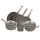 Conjunto de Panelas de Indução Granito Chef Taupe Revestimento Cerâmico 6 Peças Lyor Conjunto de Panelas de Indução Granito Chef Taupe Revestimento Cerâmico 6 Peças Lyor