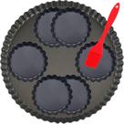 Conjunto de panelas de torta DATANYA em aço carbono antiaderente de 9,5 polegadas e 4 polegadas
