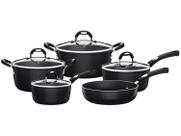 Conjunto de Panelas Mônaco Preto 5 Peças - Tramontina