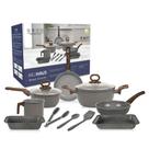 Conjunto de Panelas Neuhaus 10 Peças Smart Ceramic, Antiaderente com Utensílios Premium