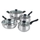 Conjunto de Panelas Oster Rametto 8 Peças em Aço Inoxidável Conjunto de Panelas Oster Rametto 8 Peças em Aço Inoxidável
