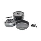 Conjunto De Panelas Portáteis Para Acampamento, Panela, Chaleira, Utensílios De Mesa, Equipamento