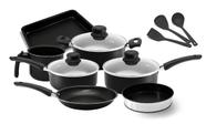 Conjunto De Panelas Preto Teflon Antiaderente 10 Peças