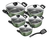 Conjunto De Panelas Quadrado Patolux 5 Peças Antiaderente - Conjunto De Panelas Quadrado Patolux 5 Peças Antiaderente -