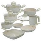 Conjunto De Panelas Revestimento Cerâmico Antiaderente Vanilla Ibiza 8 Peças Casambiente