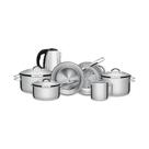 Conjunto De Panelas Solar Inox 6 Peças E Chaleira Elétrica ECH01 1,8L 220v - Eos Conjunto De Panelas Solar Inox 6 Peças E Chaleira Elétrica ECH01 1,8L 220v - Eos
