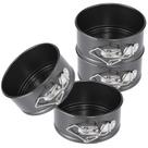 Conjunto de panelas Springform HIWARE de 4 polegadas, mini 4 peças, antiaderente