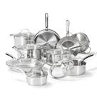 Conjunto de Panelas T-Fal Gourmet 15 Peças em Aço Inoxidável