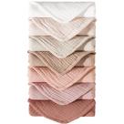 Conjunto de panos Burp Muslin Konssy 100% algodão para bebês, pacote com 7 Conjunto de panos Burp Muslin Konssy 100% algodão para bebês, pacote com 7