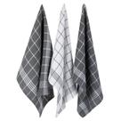 Conjunto de Panos de Cozinha DII 8 Peças 100% Algodão Cinza