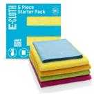 Conjunto de panos de limpeza de microfibra E-Cloth, pacote inicial de 5 peças