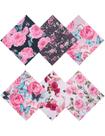 Conjunto de panos de limpeza de óculos BSZYKzdxi Elegant Flower Design