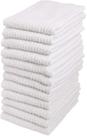 Conjunto de panos de prato Living Fashions Bar Mop 100% algodão x12 brancos